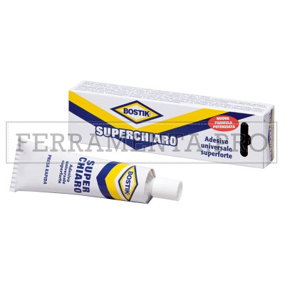 COLLA BOSTIK SUPERCHIARO ADESIVO UNIVERSALE SUPER FORTE per FAI DA TE