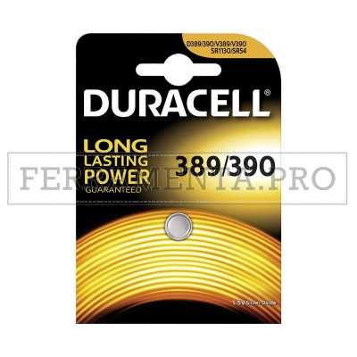 BATTERIA PILA DURACELL 389/390 1.5V D389 V389 V390 SR1130 SR 54 per OROLOGI GIOCATTOLI CALCOLATRICE