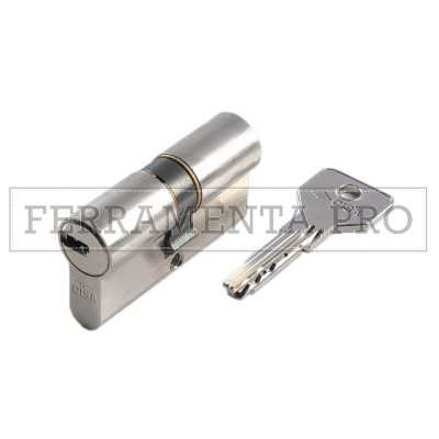 CILINDRO CISA ASIX 0E300 per SERRATURE PROFILO EUROPEO con CAMMA DIN NICHELATO