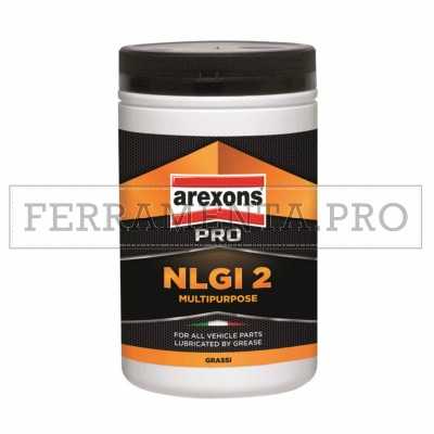 GRASSO al LITIO MULTIUSO per LUBRIFICARE AUTO MEZZI MACCHINE OPERATICI AREXONS