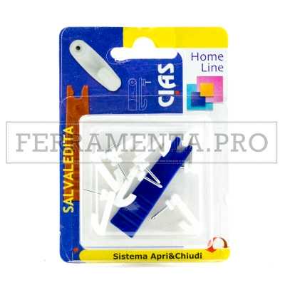 GANCI IN NYLON CON PUNTA IN ACCIAIO per QUADRI SALVALEDITA con APPLICATORE