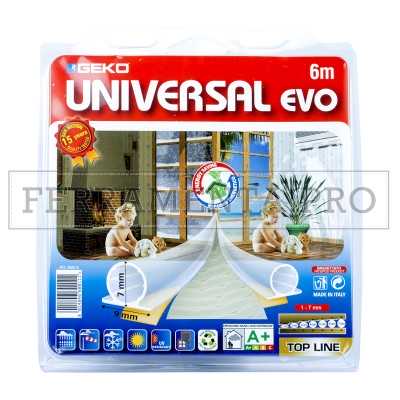 GUARNIZIONE ADESIVA TERMOPLASTICA NASTRO PARAFREDDO SPIFFERI PORTE FINESTRE 6m