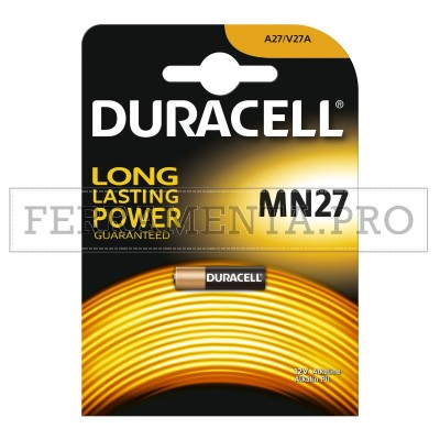 BATTERIA PILA DURACELL MN27 12V A27 V27 A per TELECOMANDI SICUREZZA