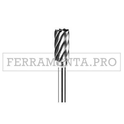 FRESE IN CARBURO DI TUNGSTENO FORMA CILINDRICA CON TAGLI IN TESTA TAGLIO ALLUMINIO per FINITURA SBAVATURA METALLI LEGNO PLASTICA 
