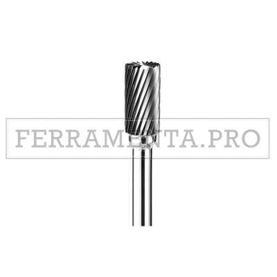 FRESE IN CARBURO DI TUNGSTENO FORMA CILINDRICA CON TAGLI IN TESTA TAGLIO STANDARD per FINITURA SBAVATURA METALLI LEGNO PLASTICA 