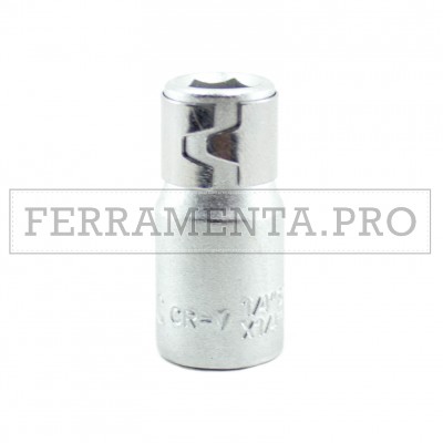 BUSSOLA PORTA INSERTI CROMATA CON SFERA DI TENUTA per INSERTI ESAGONALI 1/4