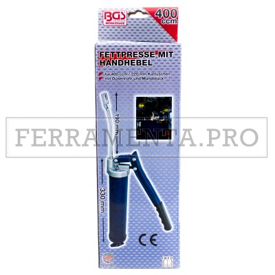 INGRASSATORE MANUALE A LEVA PISTOLA INGRASSATRICE POMPA GRASSO
