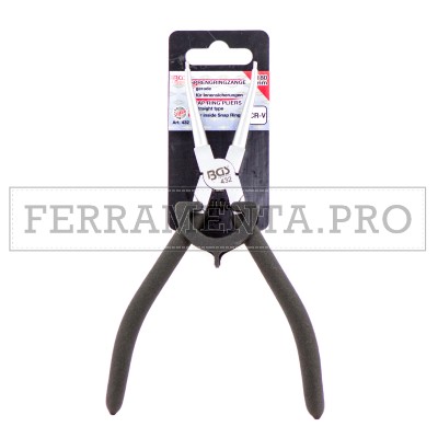 PINZA DRITTA PER RIMOZIONE ANELLI ELASTICI SEEGER INTERNI 19/60mm