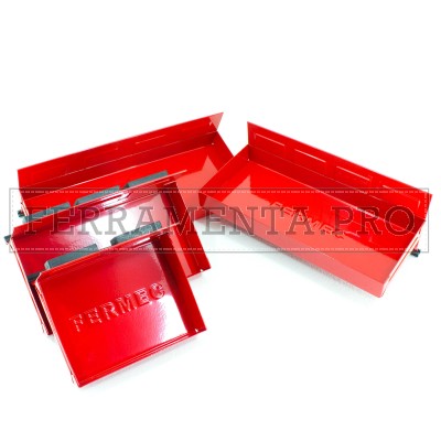 KIT 4 CASSETTE METALLICHE MAGNETICHE PORTA MINUTERIA OGGETTI per OFFICINA