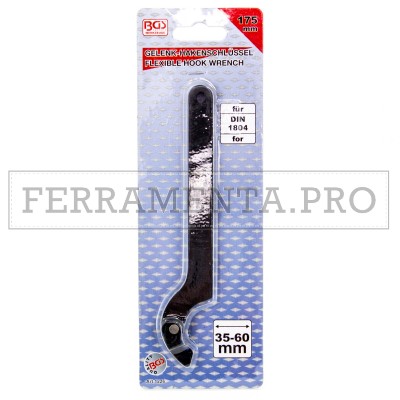 PINZA CHIAVE A SETTORE per BORCHIE GHIERE con DENTE FLESSIBILE TESTA SNODATA in ACCIAIO PROFESSIONALE