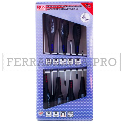 KIT 7 CACCIAVITI TAGLIO CROCE PH1 PH2 PH3 PROFESSIONALI PUNTA MAGNETICA