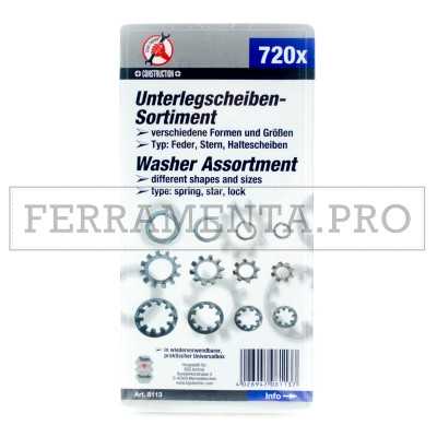 KIT ASSORTIMENTO RONDELLE DA 720 PEZZI PROFESSIONALE