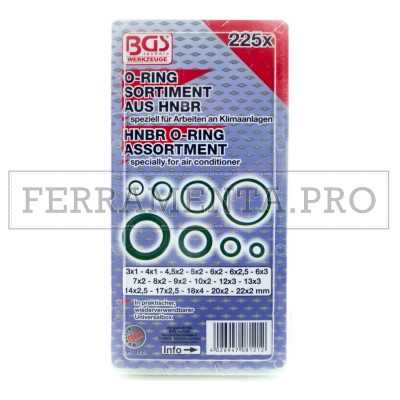 KIT ASSORTIMENTO O-RING GUARNIZIONI HNBR DA 255 PEZZI METRICI PROFESSIONALE 3-22 mm