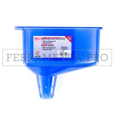 IMBUTO IN PLASTICA DISASSATO RETTANGOLARE per TRAVASARE POLVERI LIQUIDI