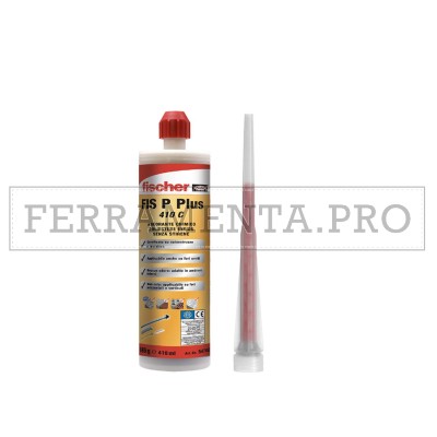 CARTUCCIA ANCORANTE FISCHER FIS P PLUS 410 C RESINA POLIESTERE CERTIFICATA 410ml
