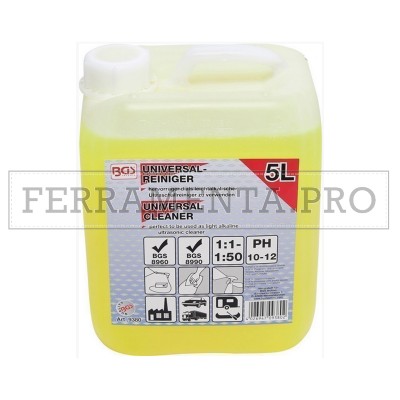 DETERGENTE UNIVERSALE 5L per VASCA ULTRASUONI IDROPULITRICE PULIZIA CASA AUTO