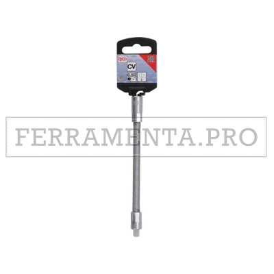 PROLUNGA FLESSIBILE 150mm CHIAVI a BUSSOLA in CROMO VANADIO ATTACCO QUADRO 1/4" 