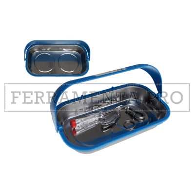 VASSOIO VASCHETTA MAGNETICA in ACCIAO INOX PORTA UTENSILI ATTREZZI con SUPPORTO