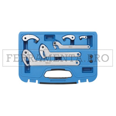 SET 8 PZ CHIAVI A SETTORE SNODATE ARTICOLATE PER GHIERE NASELLI TONDI E QUADRI