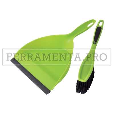 MINI PALETTA con SCOPA SCOPINO in PLASTICA per PULIZIA CASA AUTO OFFICINA