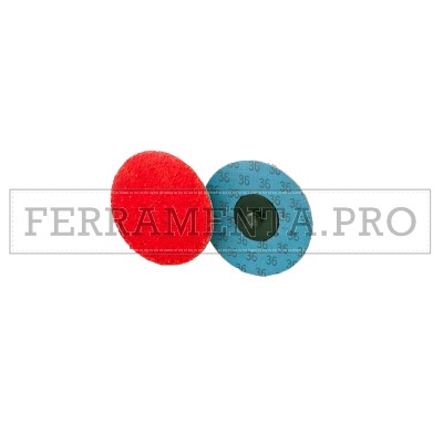 MINI DISCO ABRASIVO CERAMICO con ATTACCO RAPIDO TIPO ROLOC per ACCIAO INOX 