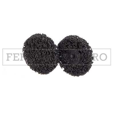 MINI DISCO ABRASIVO BLACK CLEANER ATTACCO RAPIDO TIPO ROLOC per PULIRE RUGGINE 