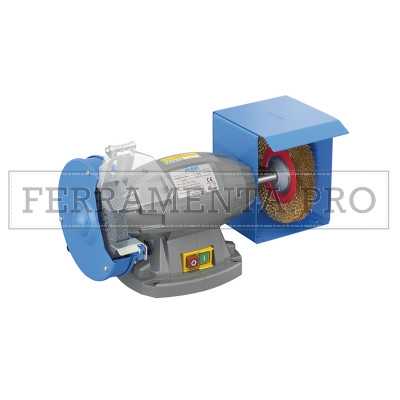 SMERIGLIATRICE MOLA da BANCO COMBINATA per DISCHI Ø150mm con SPAZZOLA e MOLA