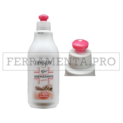 IGIENIZZANTE DISINFETTANTE MANI in GEL con ALCOOL 60% da 500 ml VIRUS BATTERI 