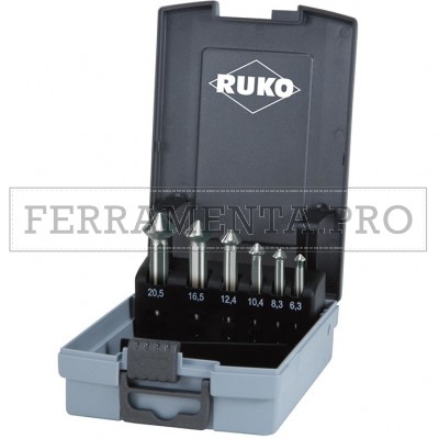 RUKO Assortimenti svasatori DIN 335 C 90° ULTIMATECUT Versione HSSE-Co5 Lucida