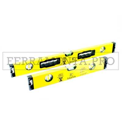 LIVELLA PROFESSIONALE IN ALLUMINIO BOLLE CON 3 FIALE PRECISIONE 0,5 mm/m per EDILIZIA