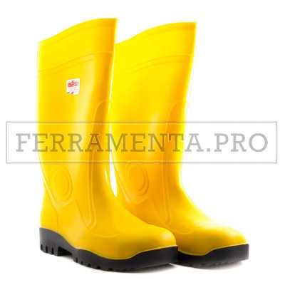 STIVALE ANTINFORTUNISTICO PVC GIALLO ISSA FORT S5 SRC LAVORO EDILIZIA SICUREZZA