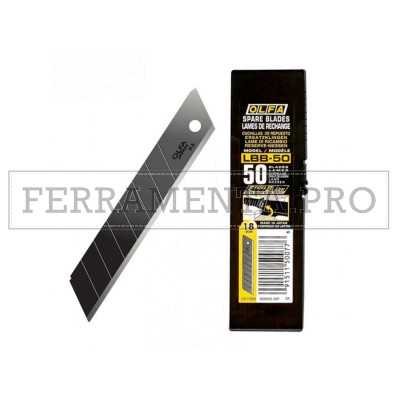 TUBETTO 50 LAME BRUNITE 18mm OLFA LBB-50 RICAMBIO CUTTER TRINCETTO TAGLIERINO 