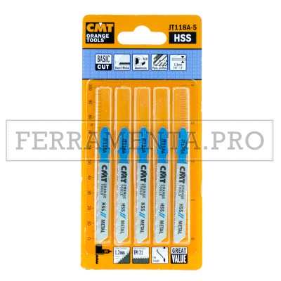 5 LAME SEGHETTO ALTERNATIVO UNIVERALE CMT per TAGLIO DIRITTO METALLO LAMIERA