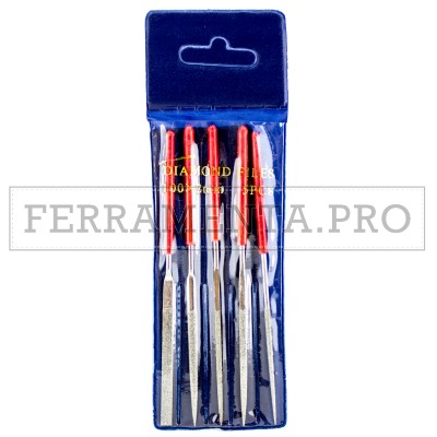 KIT 5 LIME DIAMANTATE SAGOMATE PROFESSIONALI DIAMOND FILE SET