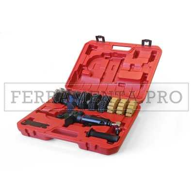 MACCHINA PNEUMATICA RIMUOVI RIVESIMENTI PULIZIA ADESIVI VERNICE RUGGINE con KIT 