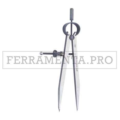 COMPASSO TRACCIATORE di PRECISIONE PROFESSIONALE a PUNTA TIPO PESANTE con VITE