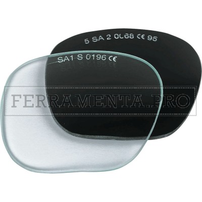 LENTI DI RICAMBIO VETRO CARBONROCK TRASPARENTE VERDE PER 317N SACIT SAFETY