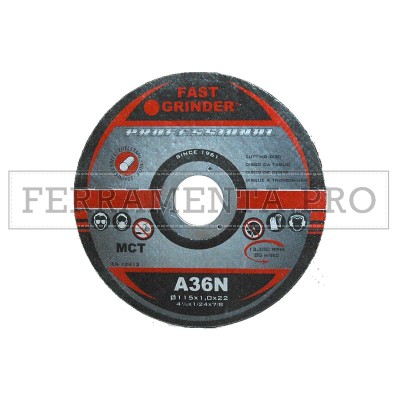 KIT 25 DISCHI ABRASIVI MOLA TAGLIO PROFESSIONALE  per FERRO ACCIAIO INOX 