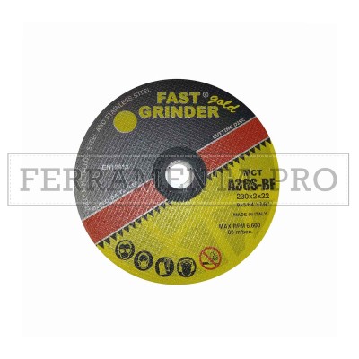 DISCO TAGLIO ULTRASOTTILE INDUSTRIALE ROSVER per SMERIGLIATRICE Ø 230 x 2 mm