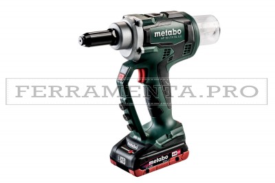 Metabo NP 18 LTX BL 5.0 Pistola per rivetti ciechi a batteria in MetaLoc