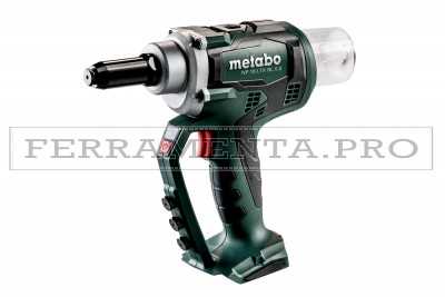 Metabo NP 18 LTX BL 5.0 Pistola per rivetti ciechi a batteria in MetaLoc