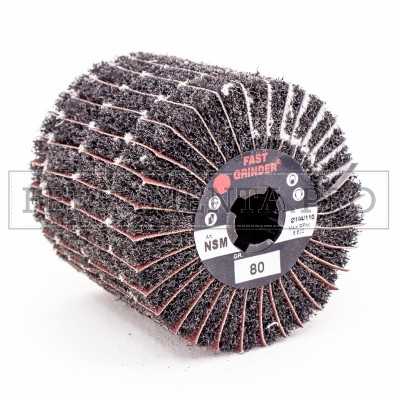 RULLO RUOTA LAMELLARE MISTA a SPIRALE per SATINATRICE SATINATURA LEVIGATURA