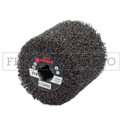 RULLO RUOTA NON TESSUTO HEAVY DUTY 100x100 FORO 19mm per SATINATRICE SATINATURA METALLI