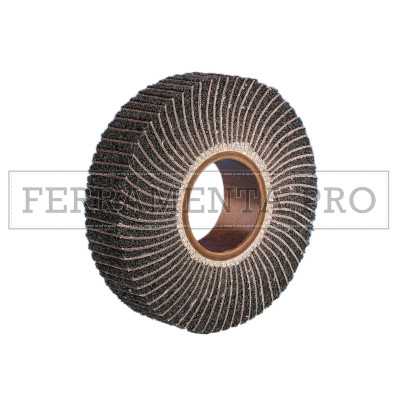 RUOTA LAMELLARE MISTA in TELA ABRASIVA e NON TESSUTO per FINITURA SMERIGLIATURA