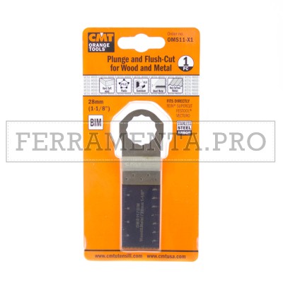 LAMA TAGLIO LEGNO METALLO 28mm CMT per MULTIFUNZIONE OSCILLANTE FEIN FESTOOL