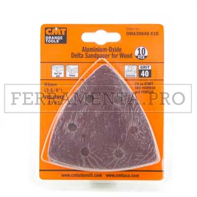 10 FOGLI CARTA ABRASIVA CMT per ELETTROUTENSILE MULTIFUNZIONE LEVIGARE LEGNO