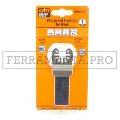 LAMA TAGLIO LEGNO PLASTICA 22 mm per CMT 11 MULTIFUNZIONE OSCILLANTE UNIVERSALE