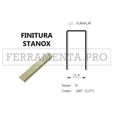 CONFEZIONE GRAFFE GRAFFETTE PUNTI OMER 80 L. 11,4 mm FINITURA STANOX da 4 a 16mm