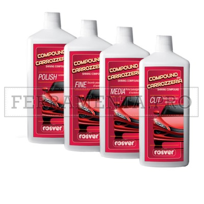 COMPOUND PASTA ABRASIVA LIQUIDA per LUCIDATURA RESTAURO VERNICE CARROZZERIA AUTO