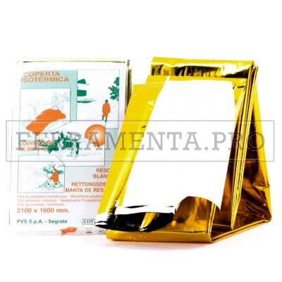 COPERTA ISOTERMICA ORO ARGENTO PRONTO SOCCORSO TRAUMA EMERGENZA 2100x1600mm